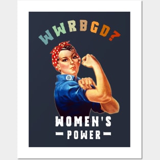 WWRBGD? RBG Ruth Bader Ginsburg Equal Rights Retro Feminist vintage gift Posters and Art